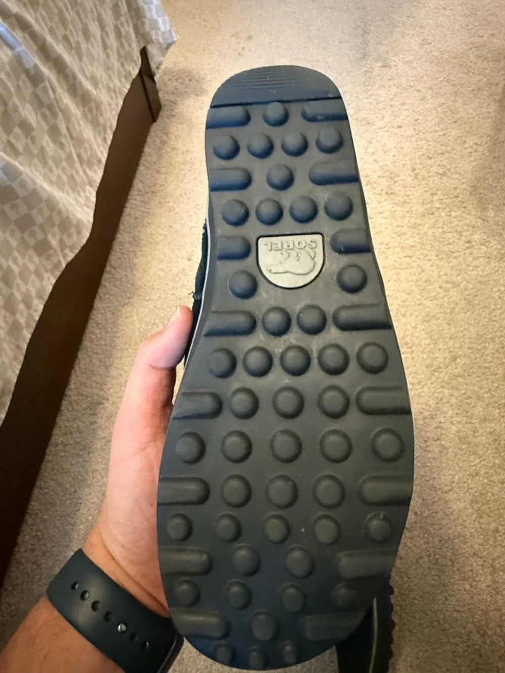 Sorel Glacy Boots Black Suede Faux Fur Lined – Women’s 7.5 - Picture 7 of 8